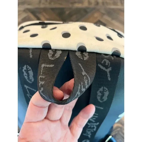 Betsy Johnson BackPack Art to Wear Grunge Y2K 90s Chunky Chevron Polka Dot Flaws - Picture 15 of 16